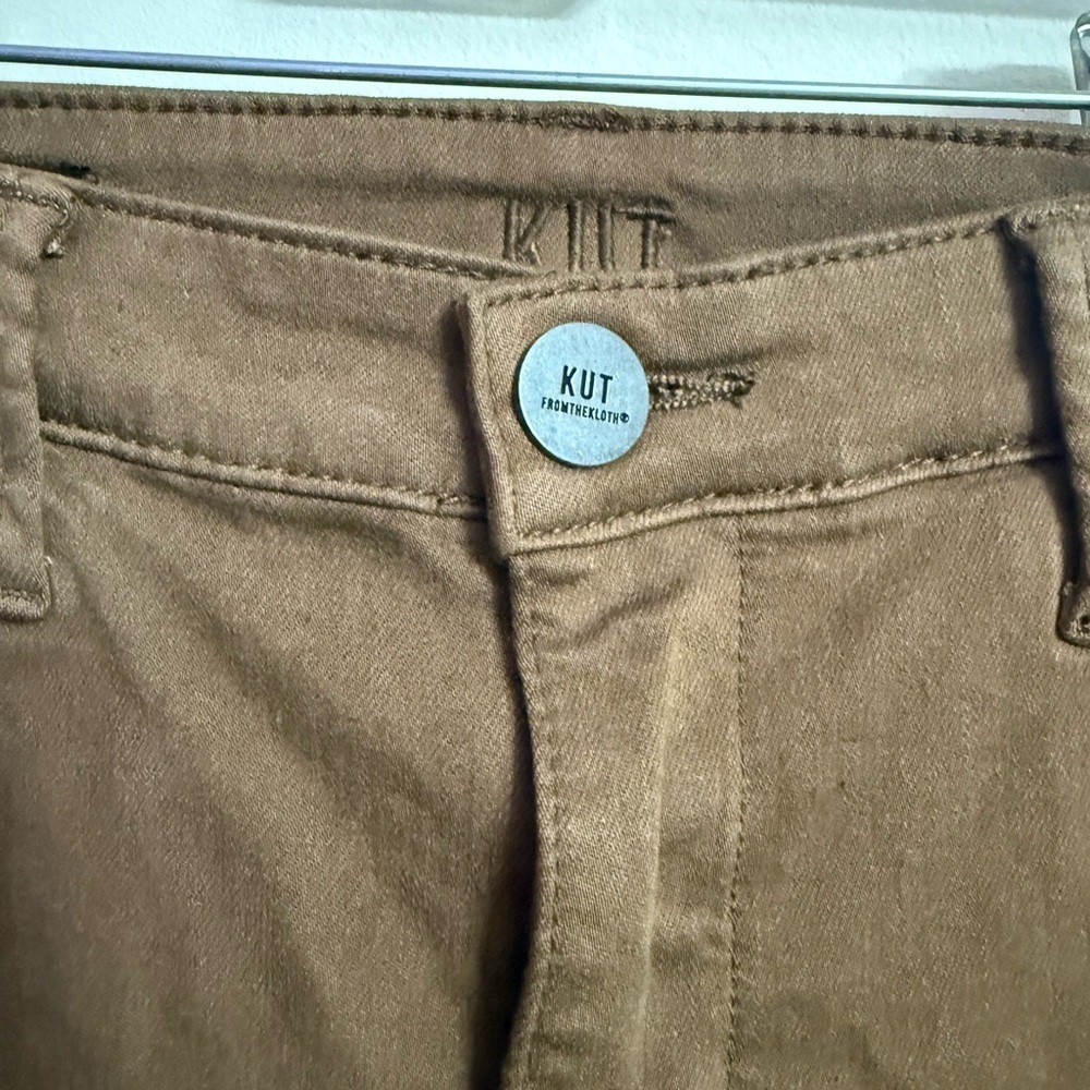 Kut From The Kloth Brown High Rise Ankle Skinny Jeans 0 - Picture 3 of 7